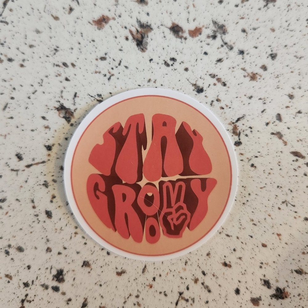 10/$10 NEW Stay Groovy Hippie Peace Retro Sticker